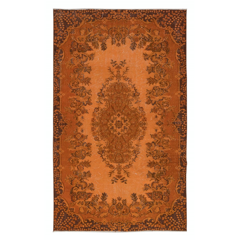 Orange Bohemian Small Rug, Bathroom selling Rug, Doormat Rug, Handknotted Rug, Carpet, Bohemian Rug, Vintage Rug, Small Turkish Rug, 1,5 x 2,5 ft